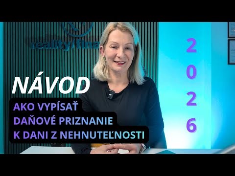 Návod ako vypísať daňové priznanie k nehnuteľnosti - BYT