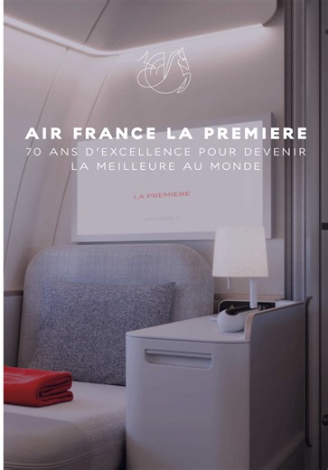 Air France La Première is named by the World’s Best First Class 2026 Skytrax award. ✨🏆 Discover the story of La Première and its new suite, through seven decades of French elegance, innovation and savoir-faire. 🎬 Watch the full documentary now on our YouTube channel (link in bio).