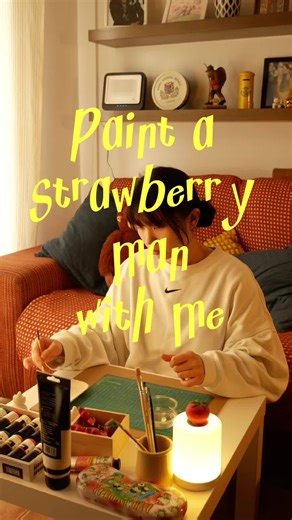 Adorable Mr. Strawberry Clay Art Sculpture