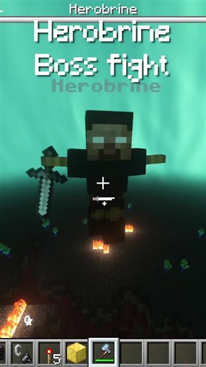 Herobrine Boss Fight in Modded Minecraft