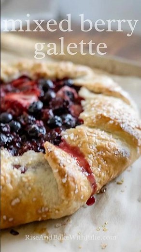 Easy and so satisfying! Mixed berry galette for the win! #galette