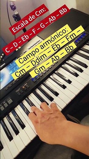 Learn the C minor scale and its harmonic field in a few minutes! 🎹🙌🏻🎼 #piano #onlineclasses