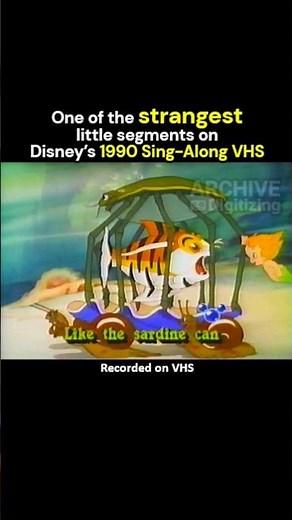 One of the strangest little segments on Disney’s 1990 Sing-Along VHS 📼 #shorts