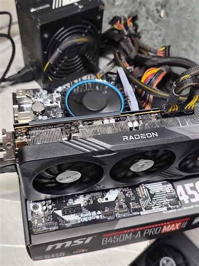 Quick motherboard replacement, and GPU stress test kay paliton na 😁. #techtok #gaming #computer #asmr #fyp