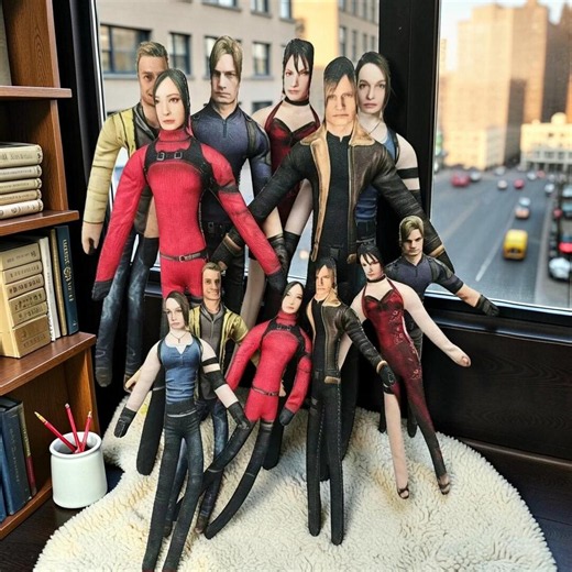 28cm Game Grace Leon Kennedy Resident Evil Plush Doll With Body Wire Flexible Evil Jill Valentine Ethan Winters Ada Wong Stuffed Toy Gifts - Etsy