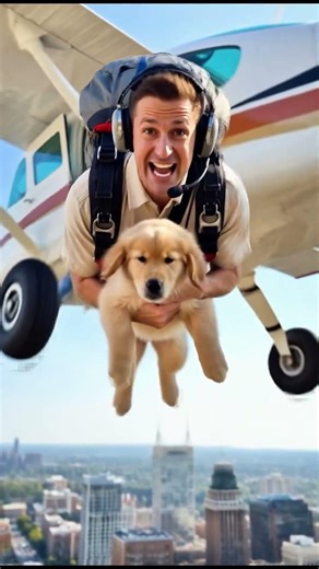 Brave Puppy Saved a Pilot Before Plane Crash 😱✈️🐶