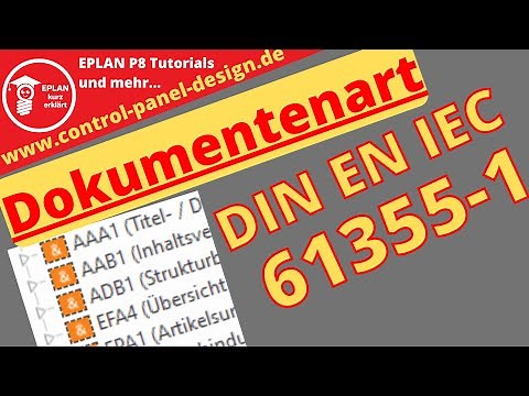 Dokumentenart nach IEC 61355-1. Ein Blick in die Norm und wie man die in EPLAN einstellen kann.