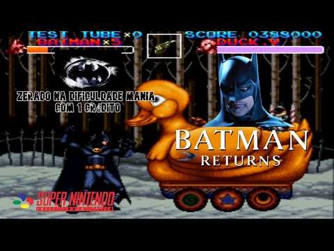 Batman Returns (Snes) - Zerado na Dificuldade Mania com 1 crédito