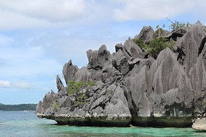 Amazing sculptured limestone