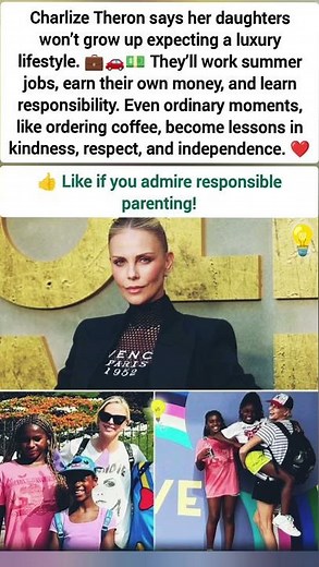 Charlize Theron Raises Independent Kids Despite Her Fortune #viral #humanity $#story #facts #life