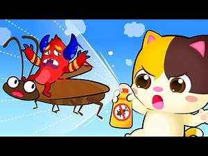 COCKROACH INVASION in Kitten's House | Good Habits Song | Kids Songs | Kids Cartoon | BabyBus - Videos For Kids