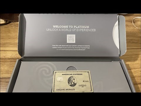 Unboxing the American Express Platinum card!!!