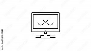 unmetered server Bandwidth Connection Explained animation, High Speed Infinity Data Transfer Gif, Cloud computing and Web hosting services clip, T1 Connection Machine in Data Center animated video