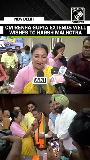 Delhi CM Rekha Gupta extends congratulations to newly appointed Delhi BJP Prez Harsh Malhotra