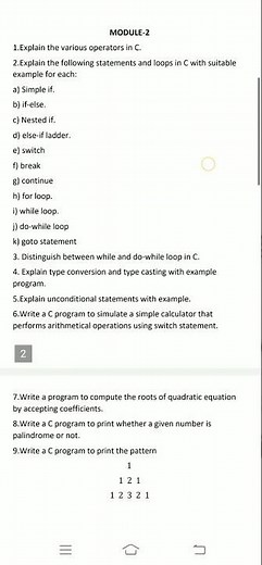 POP Using C vtu important questions|BPOPS103| #vtu #edu_updates #exam