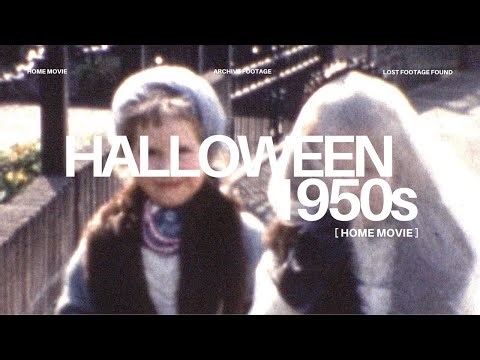1950s Halloween & Family Moments | Vintage Suburban Archival Film