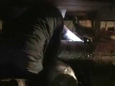 Insulating heating ducts in the crawl space under the house