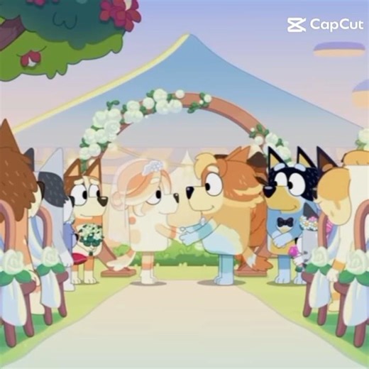 Radley & Frisky's Wedding 🥰😲 #bluey #fypviralシ #blueyedit