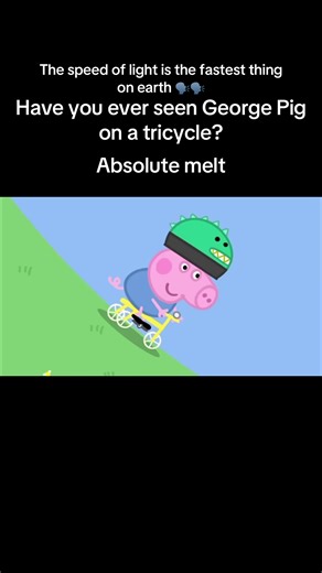 George Pig on a Tricycle: A Fun Meme