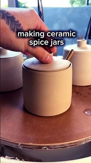 How to make Spice Jars? #pottery #shorts