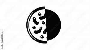 Microscopic bacteria icon animation simple best object on white