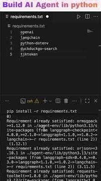 How to Build a REAL AI Agent in Python | Part 1 Setup 🔥 #aiagents #langchain #realai