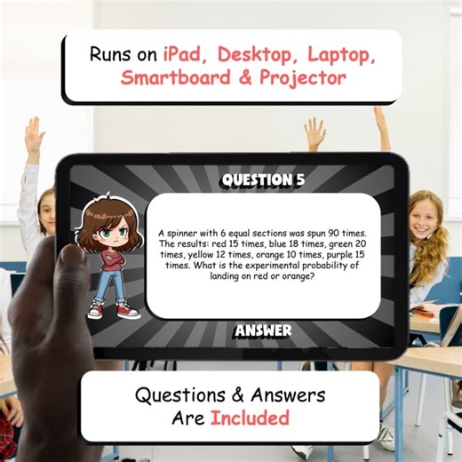 Experimental Probability VERY UNFAIR GAME - No Prep Algebra 1 Math Review