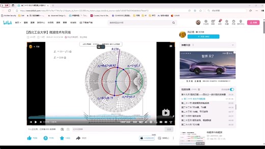 SMITH圆图求解单支节匹配器例题分析