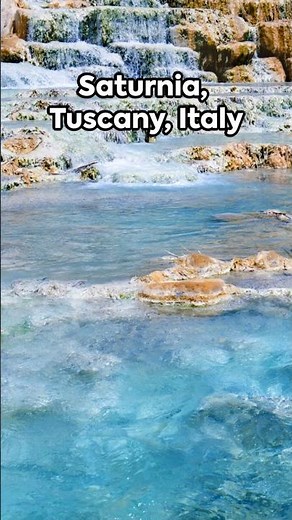 🇮🇹 Italy’s Hidden Thermal Springs You Need to See! #italytravel #tuscanytravel #shorts