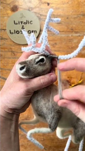 Creating a Felted Reindeer Sculpture with Wire Armature