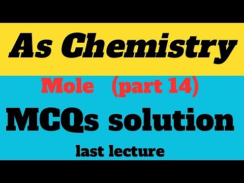 Mole topical Questions and their Solutions with Explanation As Level chemistry 9701