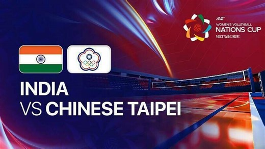 India vs Chinese Taipei - Full Match | AVC Women's Volleyball Nation Cup 2025