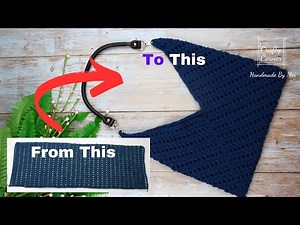 I Turned A Rectangle Into A Bag, Crochet Tutorial