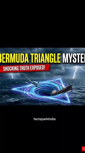 Bermuda Triangle Mystery: Why Do Ships and Planes Disappear? 🌊😳#factsparkIndia #facts