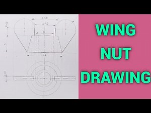 WING NUT DRAWING