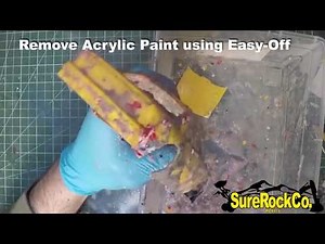 How To REMOVE PAINT EASY-OFF (Enamel, Acrylic, Lacquer + More!) Oven Cleaner scale models
