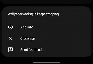 not able to change wallpaper and style settings