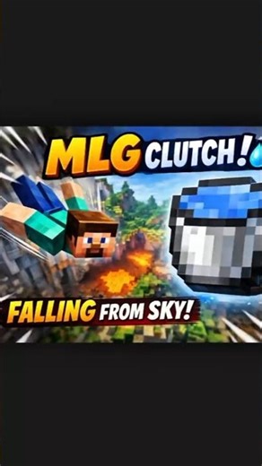 Minecraft water bucket mlg from world highest limite.@Gamer-Blue-d6n