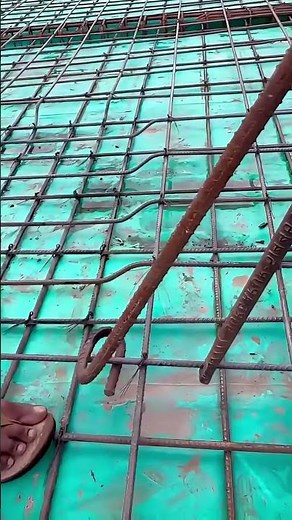 Floor Slab Rebar Bending for Second Level Frame Support