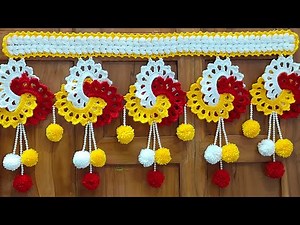 Wow 😻 Amazing toran design 💞 Door hanging/Gate parda stap by stap tutorial for beginners