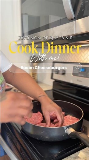 Cook Dinner With Me 🍔 Bacon Cheeseburgers