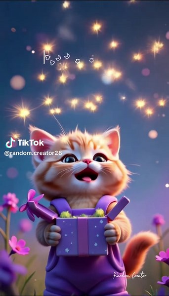 “A Box Full of Sweet Dreams”⭐️🌙 #tik_tok #vilarvideo #treanding #fyp #foruyou #cat #catlover #goodnight #goodvibes💕