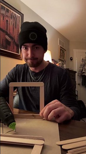 Building a MASSIVE popsicle stick tower pt 1 #satisfying #construction