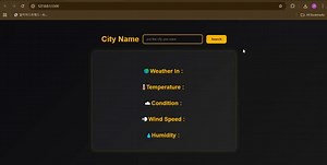 Weather App Development Using JavaScript