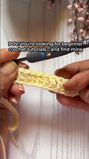 Double Row Crochet Chain Stitch 🧶 | Easy Beginner Chain Pattern #chainstitch #crochetbasics #crochet