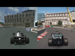 Evolution of 🇲🇨 Monaco GP at Monte Carlo in F1 Racing Games (1995 - 2024)