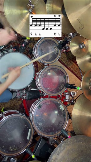 32nd note fill down the drums. #drums #drumming #drumfill
