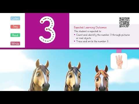 Math for Kids 4+ | Lecture 4 | Number 3 | Fun Learning For Students