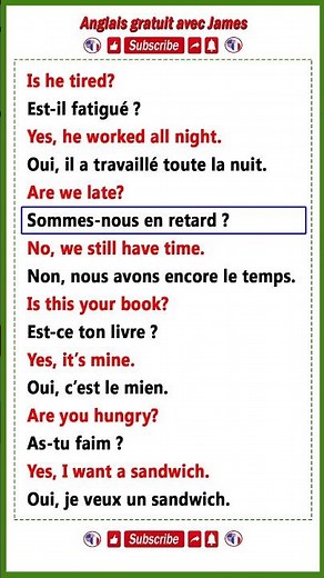 Conversation de base pour débutants