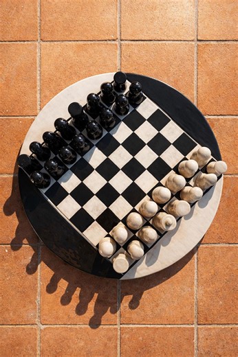 Ceramic Chess Set With Unique Chessboard: Handmade Custom Chess Board - Etsy